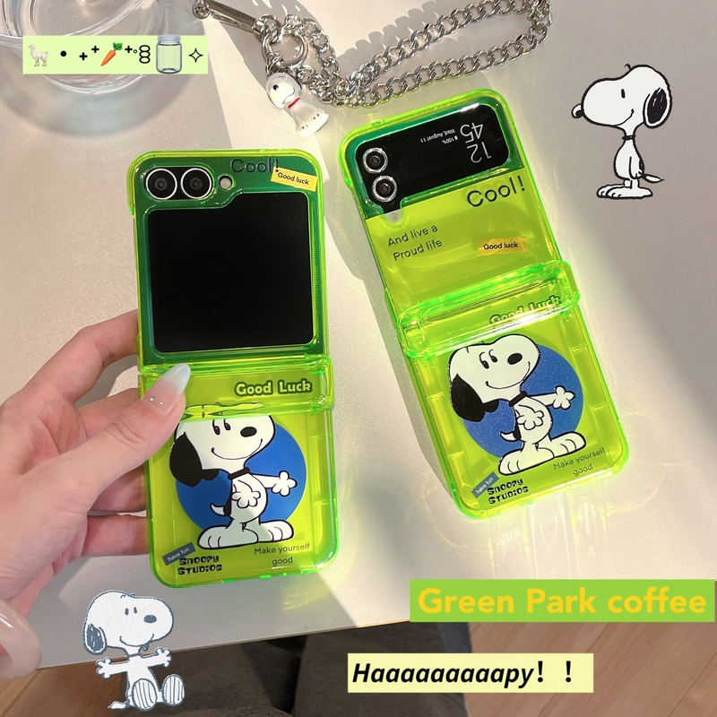 Wallets - Schattige Cartoon Peanut Snoopy fluorescerende groene