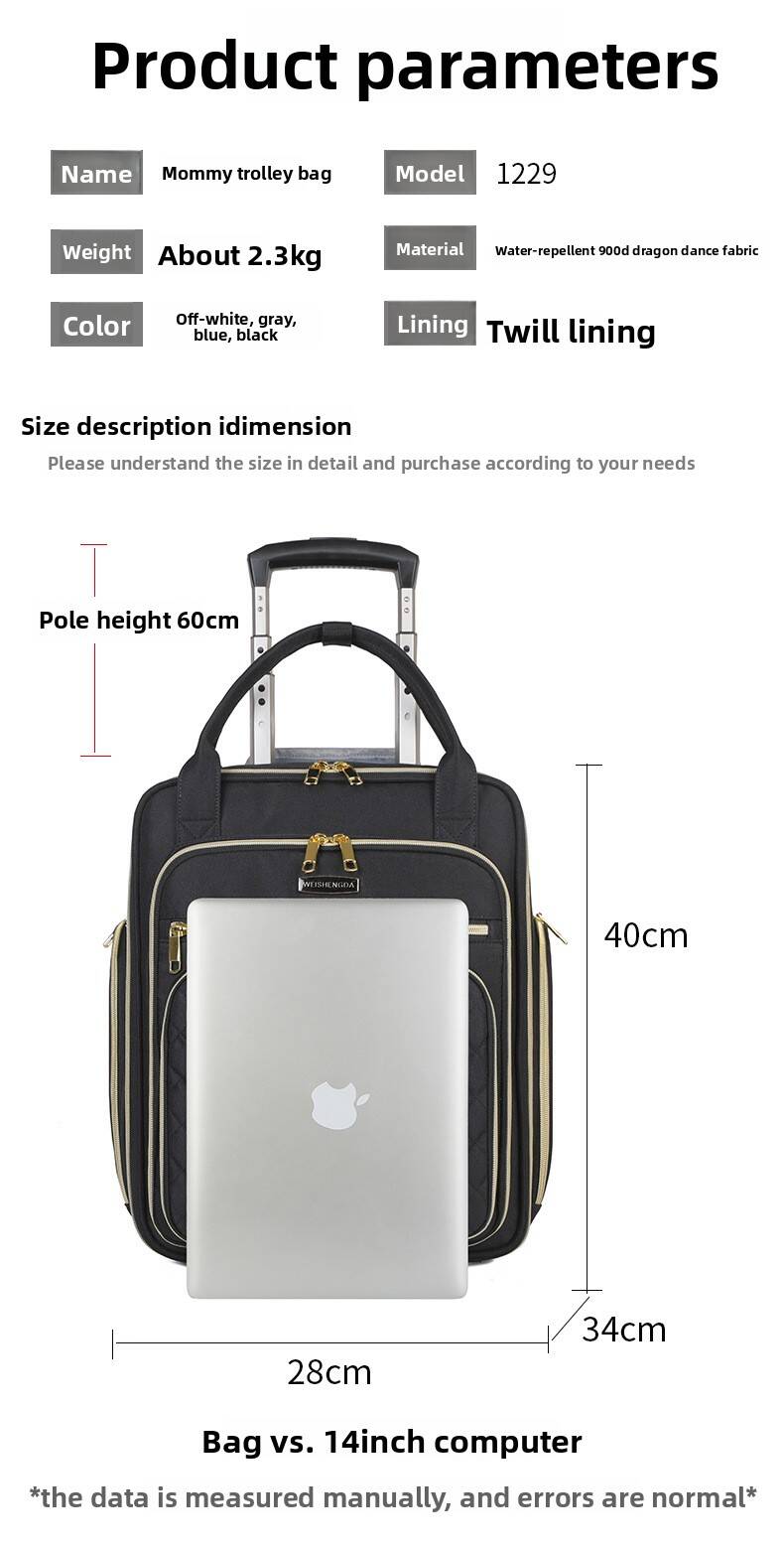 Dames Business Rolreistas Reis - Foldable Rolling Luggage Bag recensie en prijs