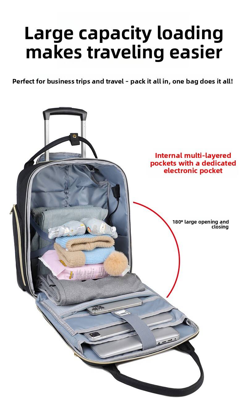 Dames Business Rolreistas Reis - Foldable Rolling Luggage Bag recensie en prijs