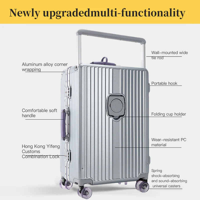 MIGEBAO Premium aluminium fram - Aluminum Frame Carry On Luggage recensie en prijs