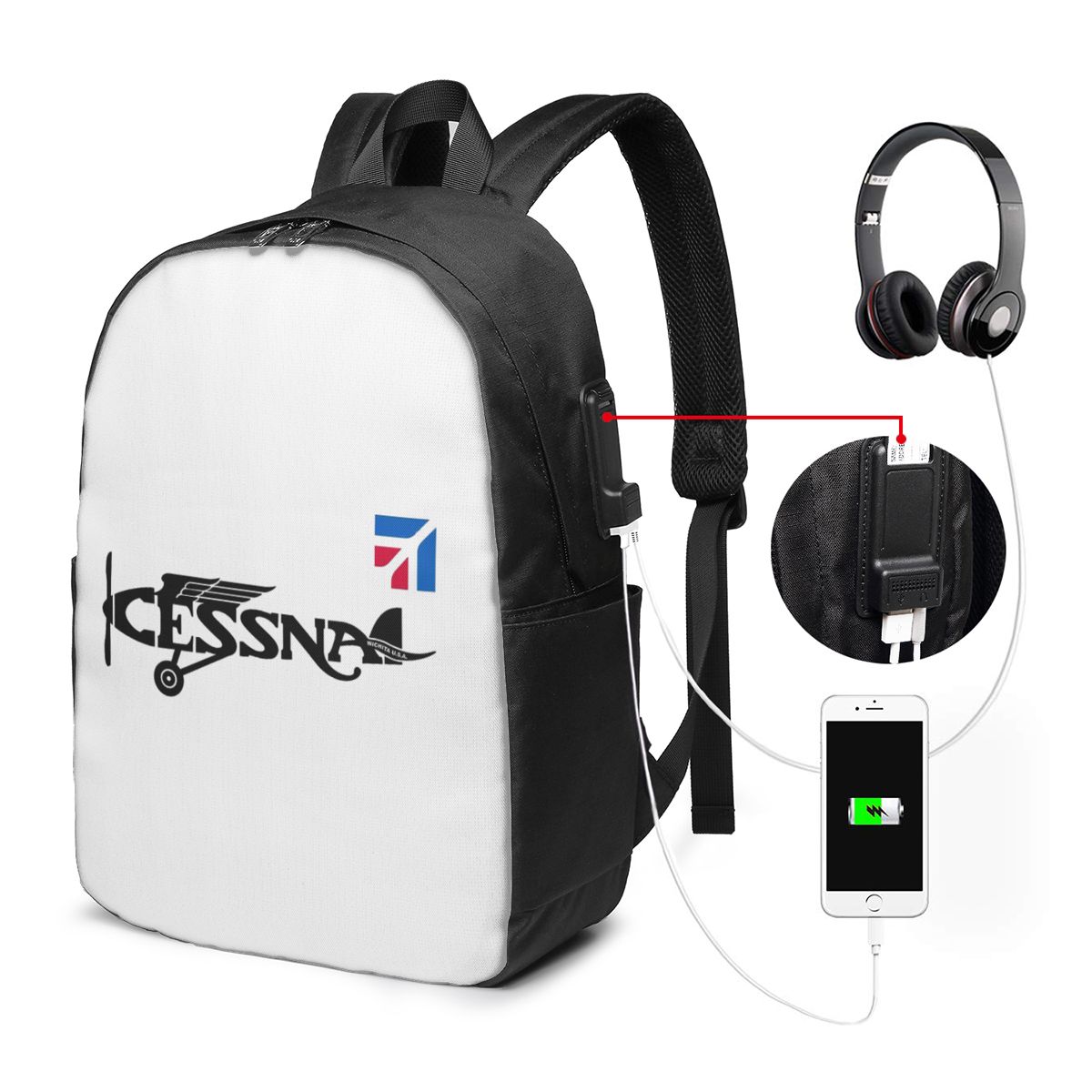 Cessna Logo Rugzak Reisnoteboo - Backpacks recensie en prijs