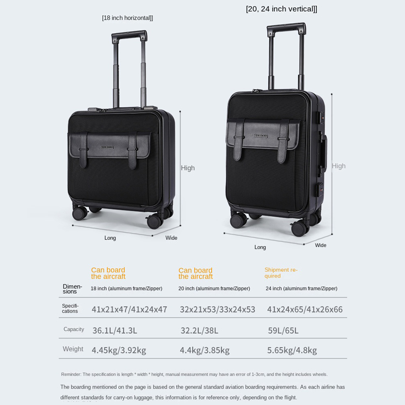 Zakelijke reiskoffer, computer - Aluminum Frame Carry On Luggage recensie en prijs
